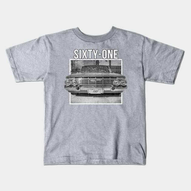 61 Impala Kids T-Shirt by CoolCarVideos